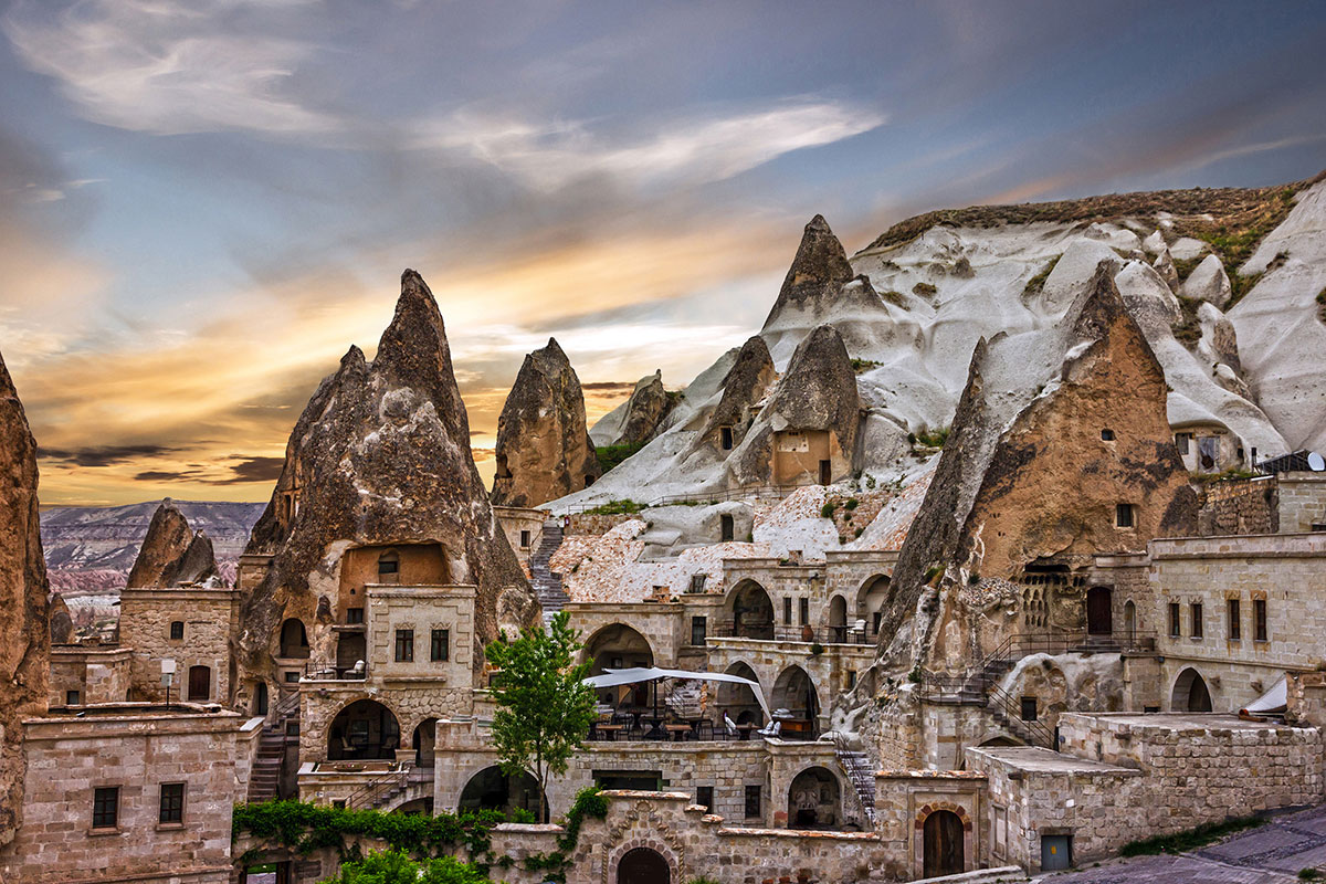 Open-air-museum,-Goreme-national-park,-Cappadocia